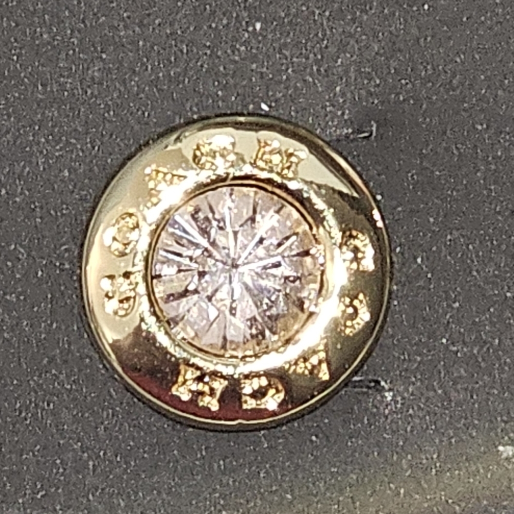 Coach round earrings